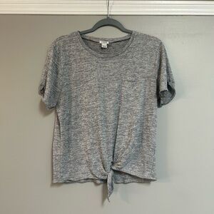 Jcrew striped tie accent tee